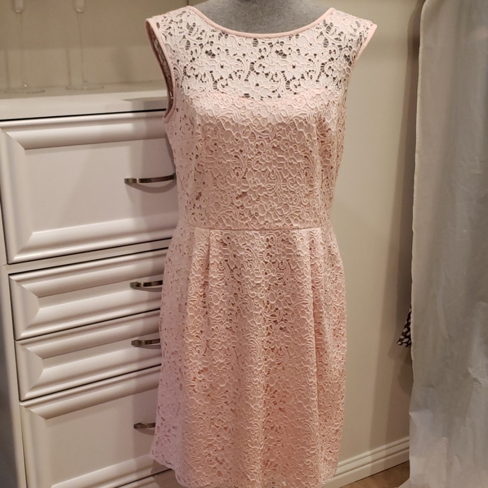 Lovely WHBM Blush Pink Party Dress, size 10